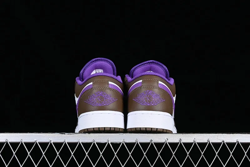 All categories Air Jordan Jordan series basketball shoes Air Jordan 1 Low G version pure original Air Jordan 1 Low "Palomino" AJ1 Joe 1 Mocha Purple Low-top cultural basketball shoes 553560-215